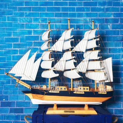 Classic Maritime Wooden Boat Decoration