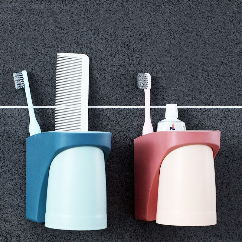 Adhesive Wall Mount Toothbrush Holder