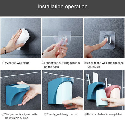 Adhesive Wall Mount Toothbrush Holder