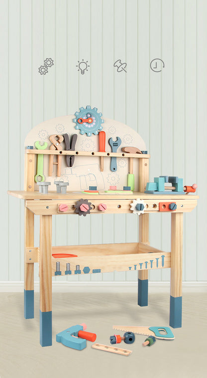 Kids Wooden Craft Tool Playset