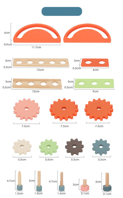 Kids Wooden Craft Tool Playset