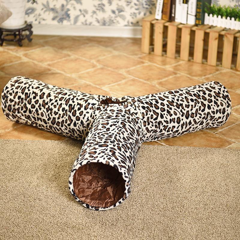 Colorful Leopard Pet Play Tunnel