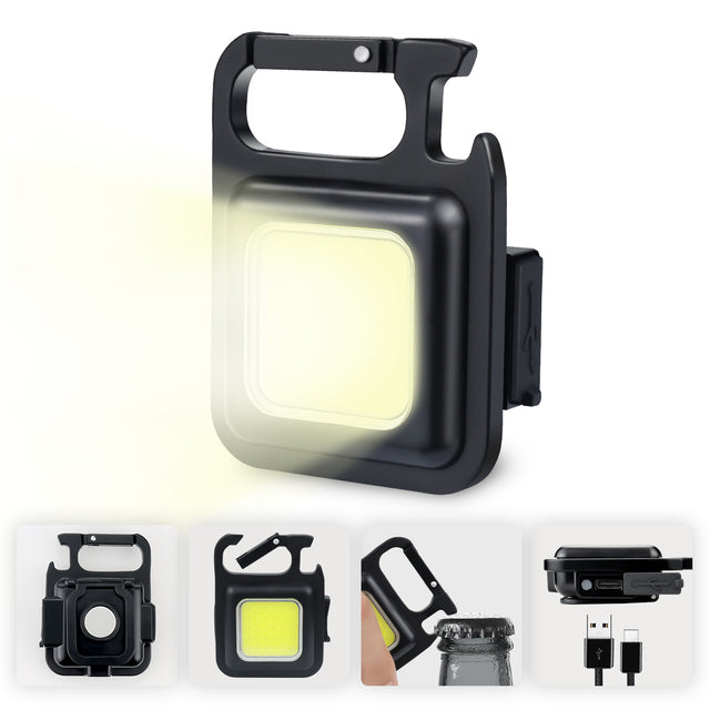Compact Magnetic Keychain LED Torch - Fesara