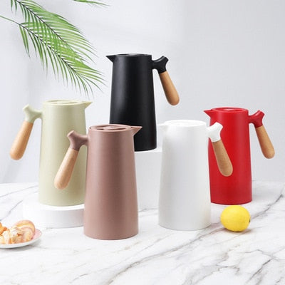 Simple Black Insulated Teapot Flask