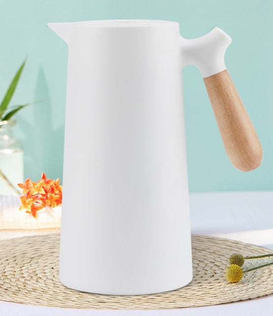 Simple Black Insulated Teapot Flask - Fesara