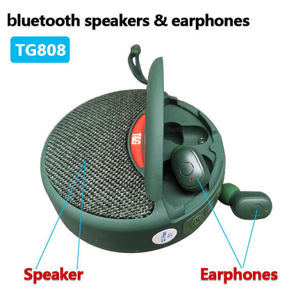 Wireless Bluetooth Earbuds Speaker Combo