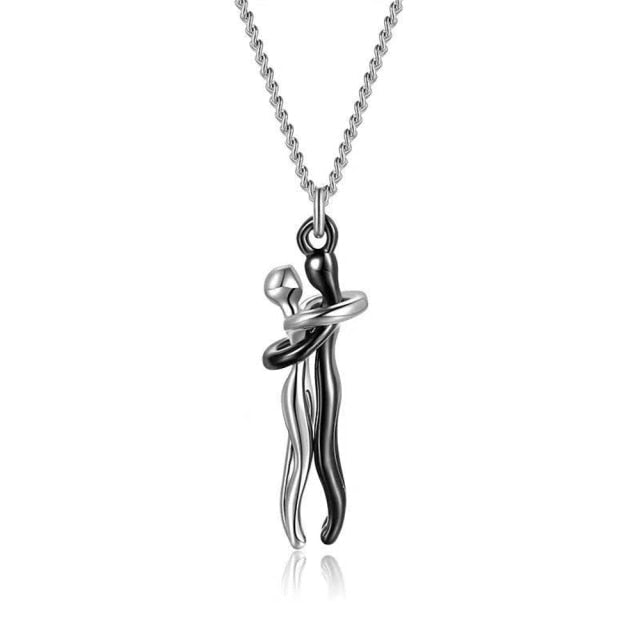 Love Knot Couple Heart Necklace - Fesara