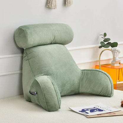 Comfortable Bedrest Pillow with Arms for Back Support