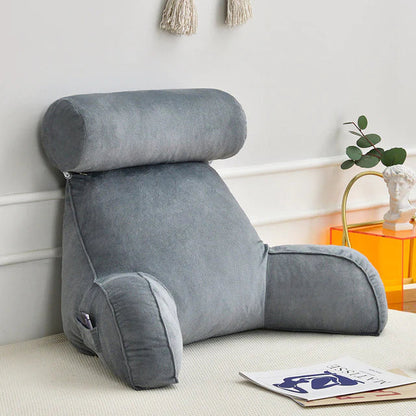 Comfortable Bedrest Pillow with Arms for Back Support - Fesara