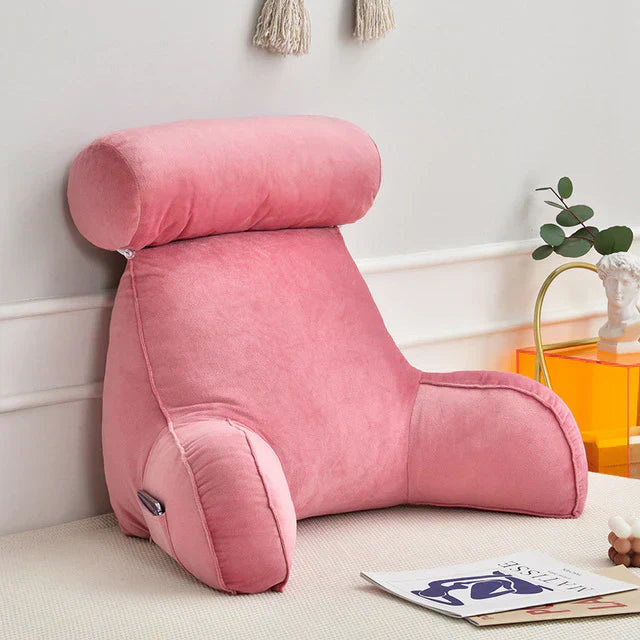 Comfortable Bedrest Pillow with Arms for Back Support