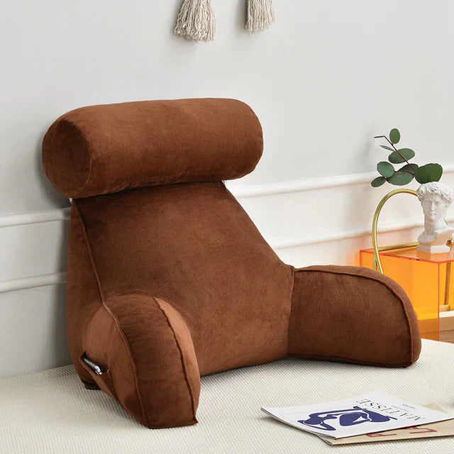 Comfortable Bedrest Pillow with Arms for Back Support