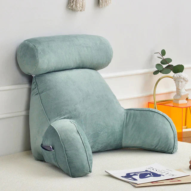Comfortable Bedrest Pillow with Arms for Back Support