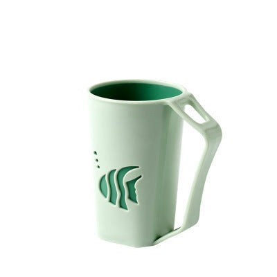 Simple White Bathroom Toothbrush Cup - Fesara