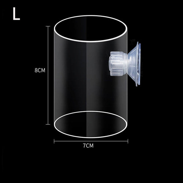 Clear Suction Cup Fish Food Feeder - Fesara