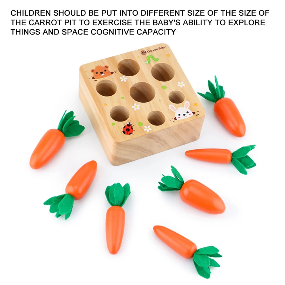 Fun Wooden Vegetable Harvesting Game for Kids