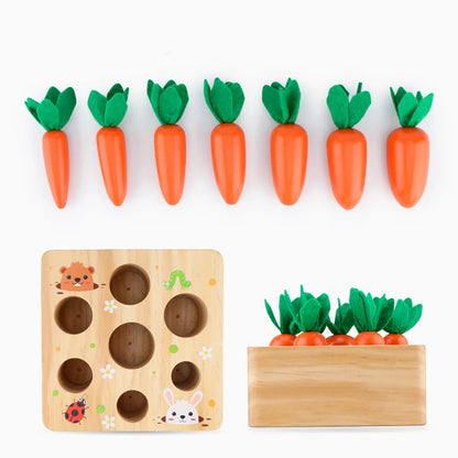Fun Wooden Vegetable Harvesting Game for Kids