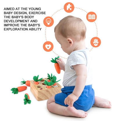 Fun Wooden Vegetable Harvesting Game for Kids