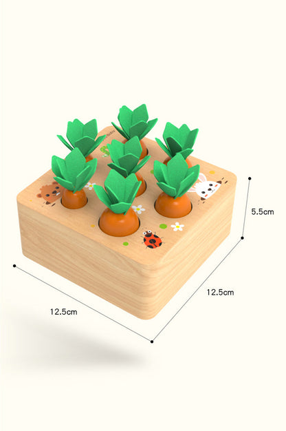 Fun Wooden Vegetable Harvesting Game for Kids