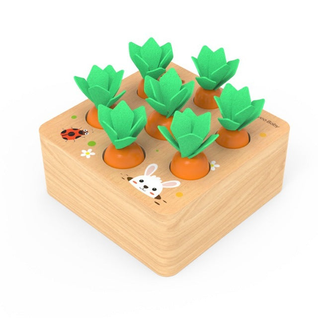 Fun Wooden Vegetable Harvesting Game for Kids