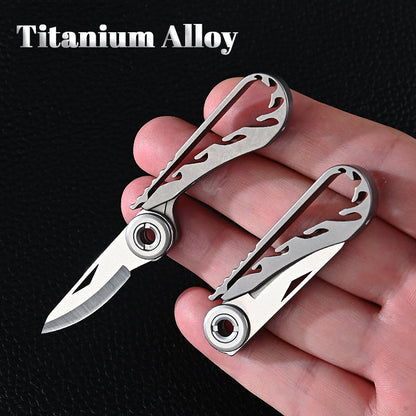 Compact Lightweight Metal Keychain Clip