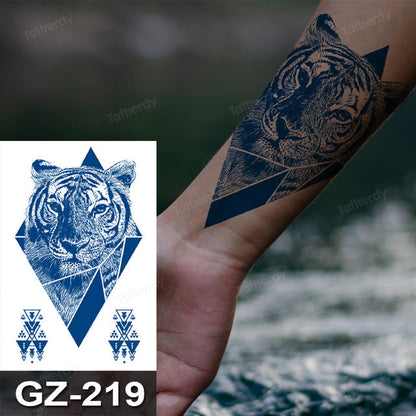 Colorful Tribal Dreamcatcher Temporary Tattoo Design