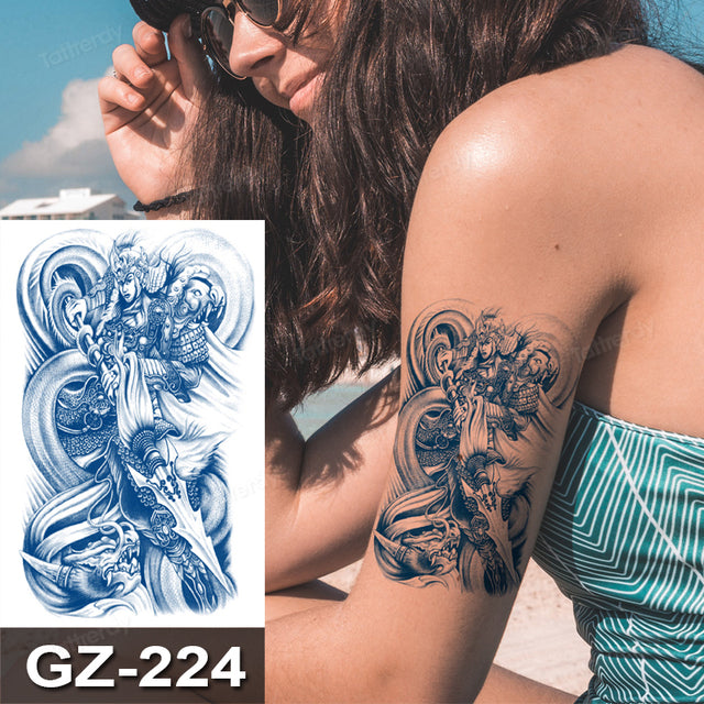 Colorful Tribal Dreamcatcher Temporary Tattoo Design