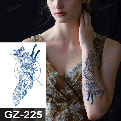Colorful Tribal Dreamcatcher Temporary Tattoo Design