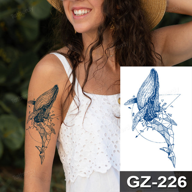 Colorful Tribal Dreamcatcher Temporary Tattoo Design