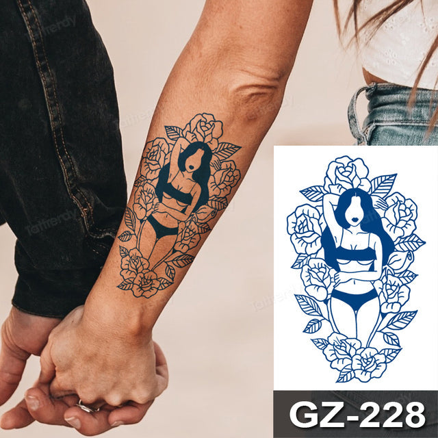 Colorful Tribal Dreamcatcher Temporary Tattoo Design