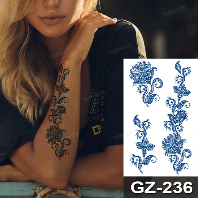 Colorful Tribal Dreamcatcher Temporary Tattoo Design