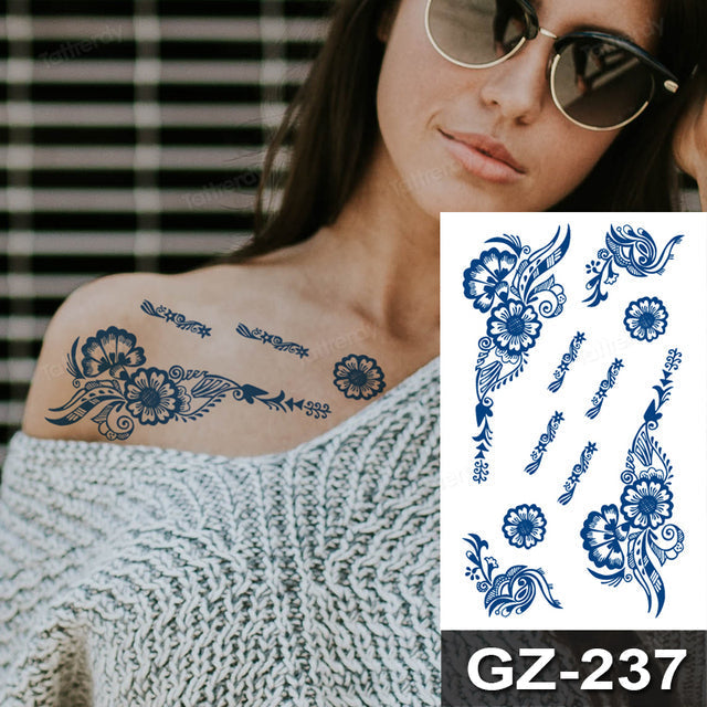 Colorful Tribal Dreamcatcher Temporary Tattoo Design - Fesara