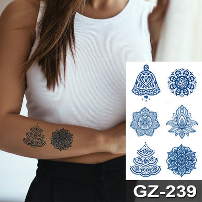 Colorful Tribal Dreamcatcher Temporary Tattoo Design