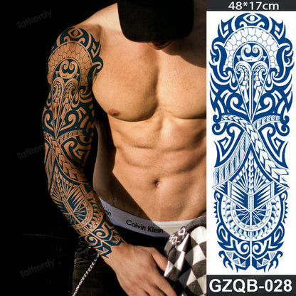 Inspirational Quote Full Sleeve Temporary Tattoo - Fesara