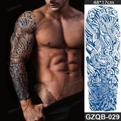 Inspirational Quote Full Sleeve Temporary Tattoo