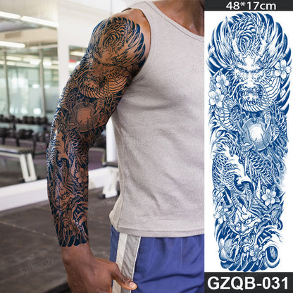 Inspirational Quote Full Sleeve Temporary Tattoo