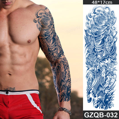 Inspirational Quote Full Sleeve Temporary Tattoo