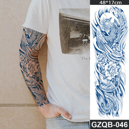 Inspirational Quote Full Sleeve Temporary Tattoo