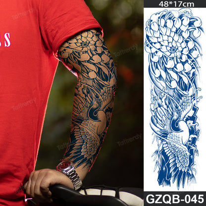 Inspirational Quote Full Sleeve Temporary Tattoo