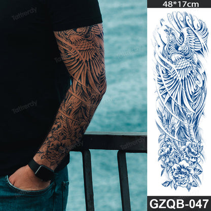 Inspirational Quote Full Sleeve Temporary Tattoo