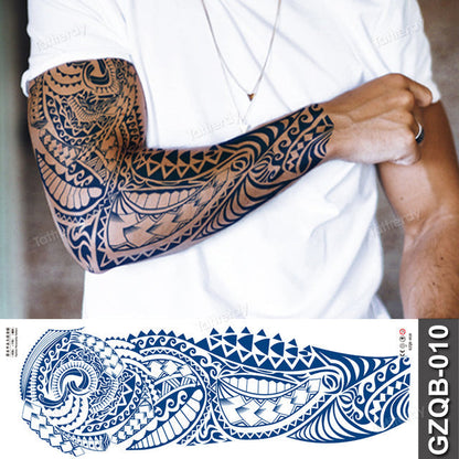 Inspirational Quote Full Sleeve Temporary Tattoo