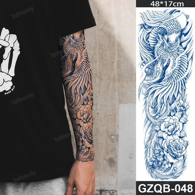 Inspirational Quote Full Sleeve Temporary Tattoo