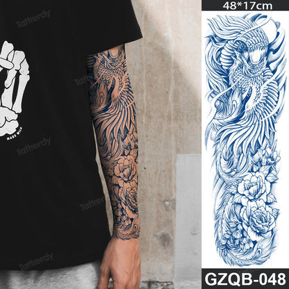 Inspirational Quote Full Sleeve Temporary Tattoo