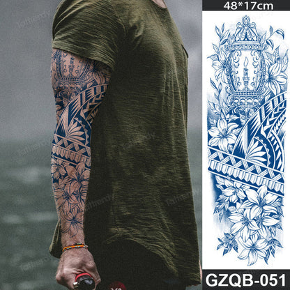 Inspirational Quote Full Sleeve Temporary Tattoo