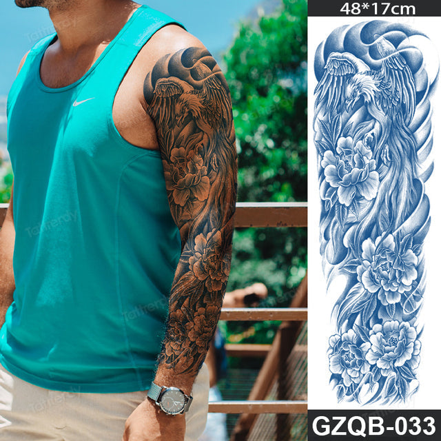 Inspirational Quote Full Sleeve Temporary Tattoo