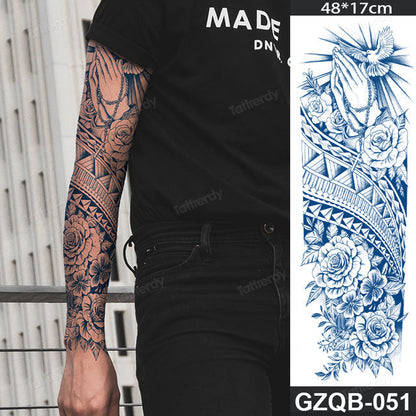Inspirational Quote Full Sleeve Temporary Tattoo