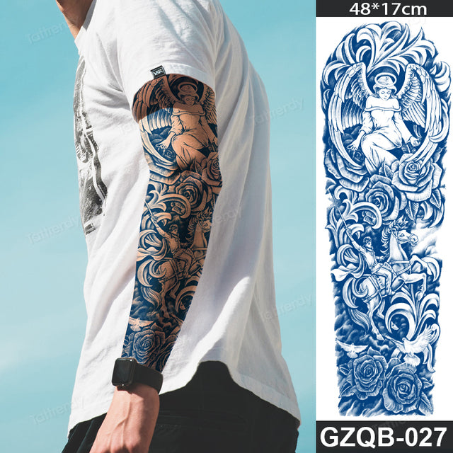 Inspirational Quote Full Sleeve Temporary Tattoo