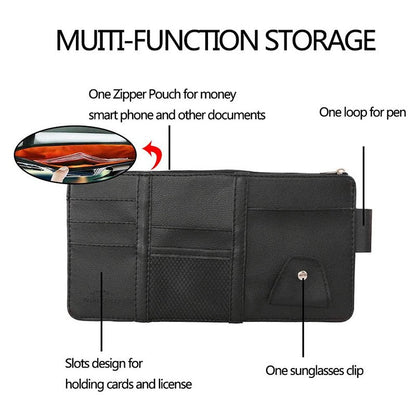 Car Premium Visor Storage Pocket