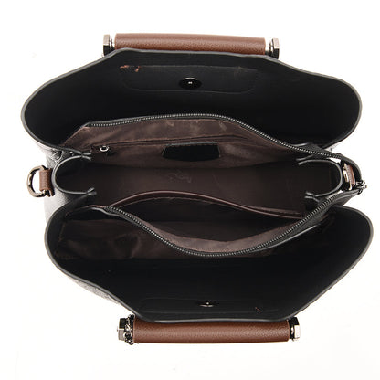 Designer Leather Tote Handbag