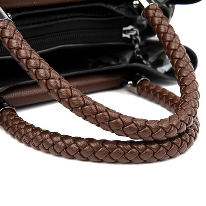Designer Leather Tote Handbag