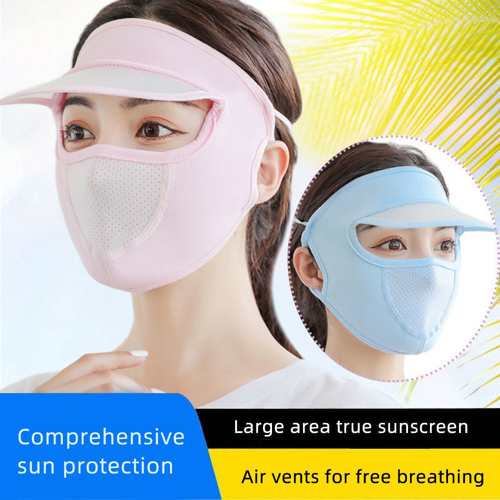 Lightweight Outdoor Sun Hat with UV Face Mask